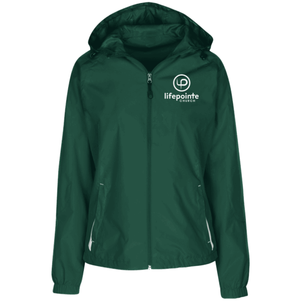 Ladies' Jersey-Lined Hooded Windbreaker - Image 2