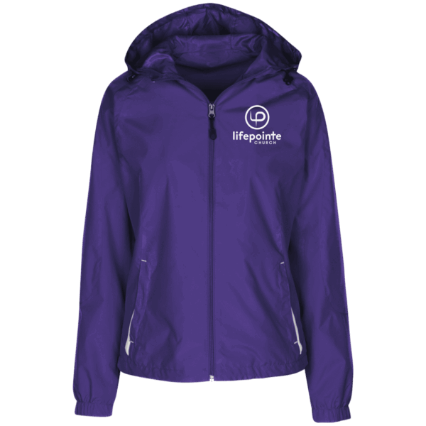 Ladies' Jersey-Lined Hooded Windbreaker - Image 3