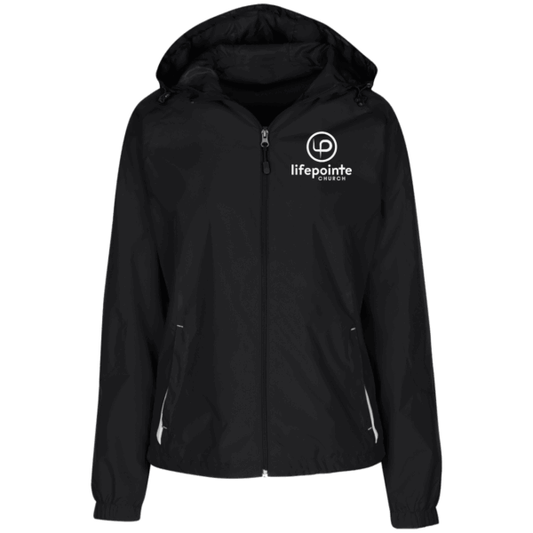 Ladies' Jersey-Lined Hooded Windbreaker