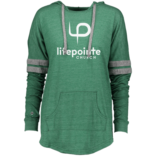 Ladies Hooded Low Key Pullover - Image 2