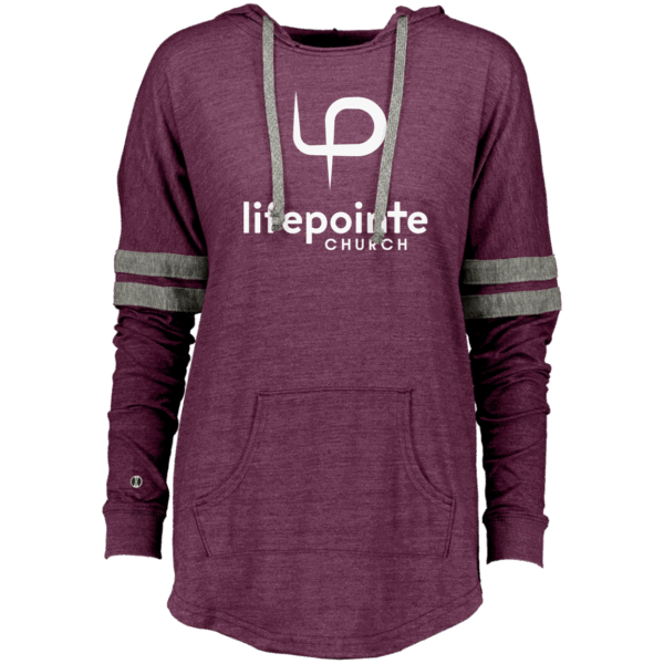 Ladies Hooded Low Key Pullover - Image 3