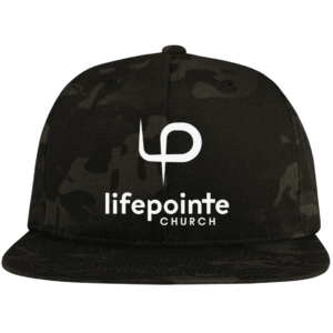 Embroidered Flat Bill High-Profile Snapback Hat